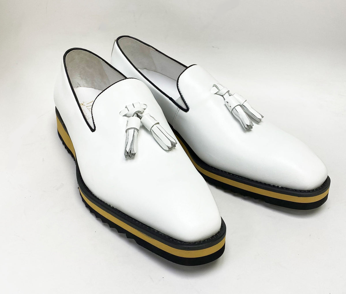 C&E Fashions Maurice Calfskin Loafer - White