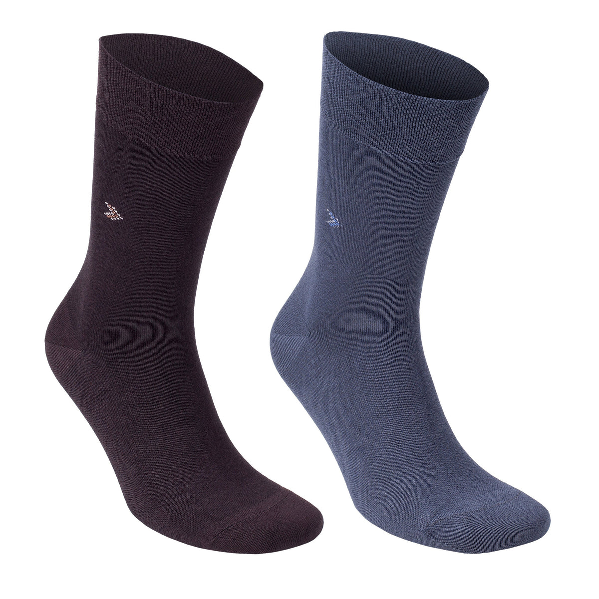 Menβs Bamboo Dress Socks 6-Pack Gift Box, Dark Neutrals