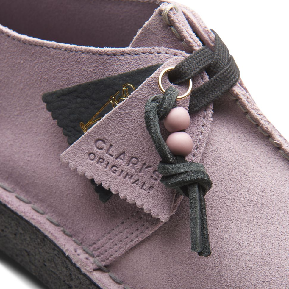 Clarks Originals Desert Trek Women's Mauve Suede 26173998 — sole view
