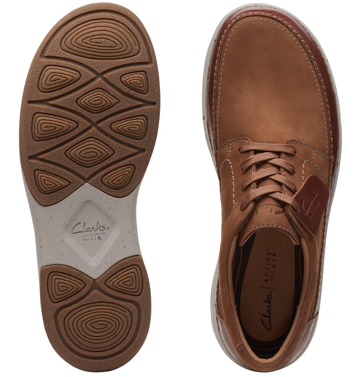 Clarks Nature 5 Lo - 26168613 - Dark Tan Combi