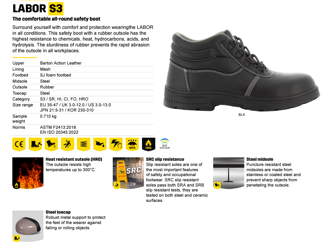 Steel Toe - Satety Boots - Puncture Resistant — product view 9