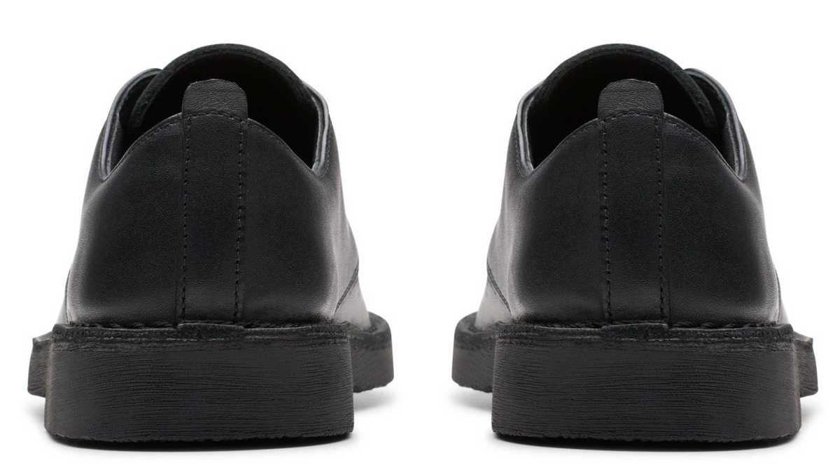 Clarks Originals Desert London Kids' Unisex Black Leather 26177675 β product view 6