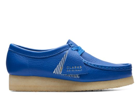 Clarks Originals Wallabee Women's Bright Blue Leather 26174009 — product view 1