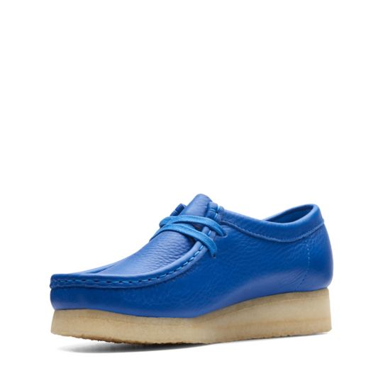 Clarks Originals Wallabee Women's Bright Blue Leather 26174009 — product view 5