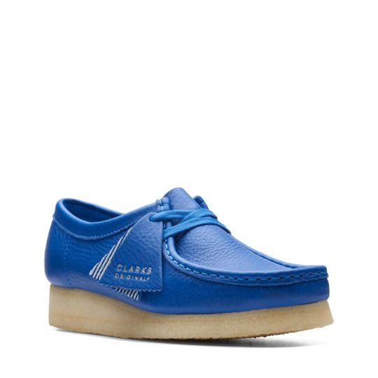 Clarks Originals Wallabee Women's Bright Blue Leather 26174009 — product view 9
