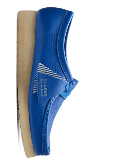 Clarks Originals Wallabee Women's Bright Blue Leather 26174009 — product view 3