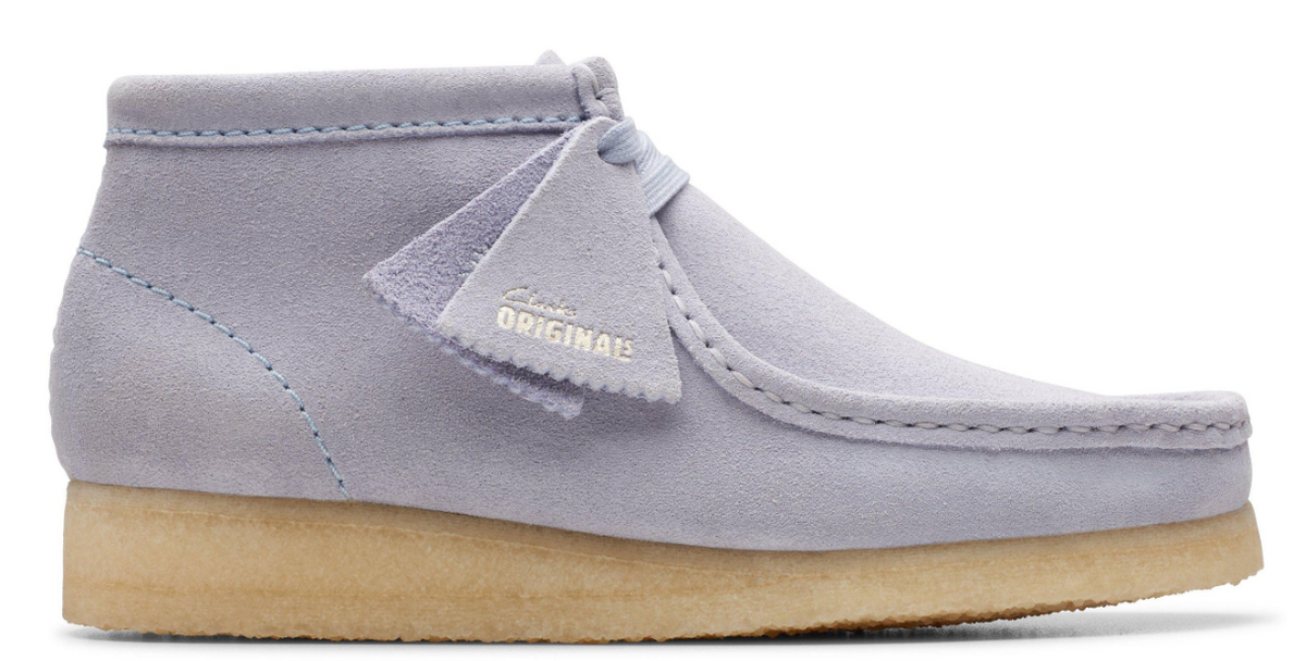 Clarks Originals Wallabee Boot Women's Cloud Grey Suede 26176563
