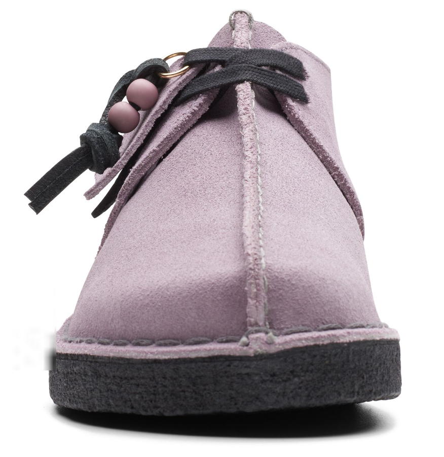 Clarks Originals Desert Trek Women's Mauve Suede 26173998 — rear view