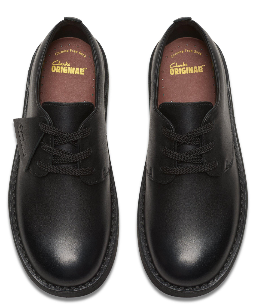 Clarks Originals Desert London Kids' Unisex Black Leather 26177675 β product view 5
