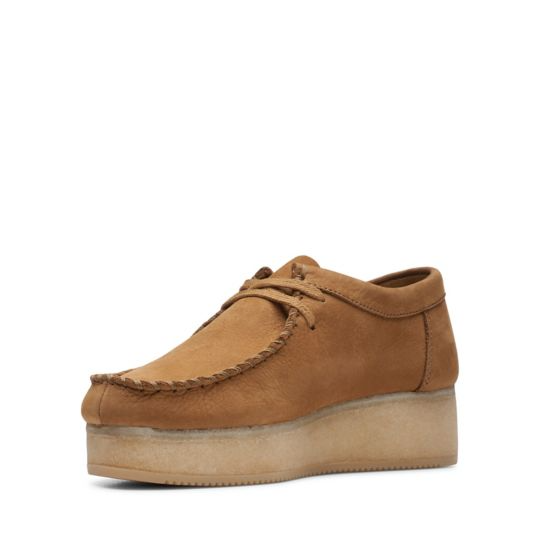 Clarks Originals Wallacraft Lo Women's Oak Nubuck 26148635 — rear view