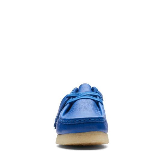 Clarks Originals Wallabee Women's Bright Blue Leather 26174009 — sole view