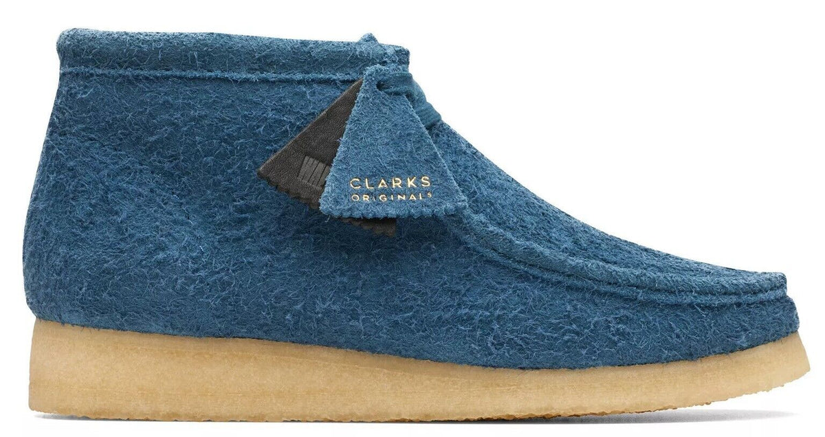 Clarks Originals Wallabee Boot Men's Deep Blue Suede 26174050