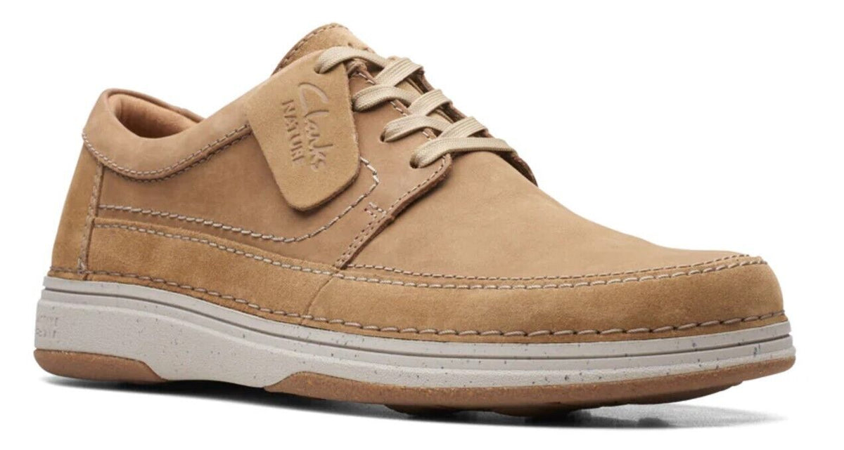 Clarks Nature 5 Lo Men's Dark Sand Leather 26168607 — top view