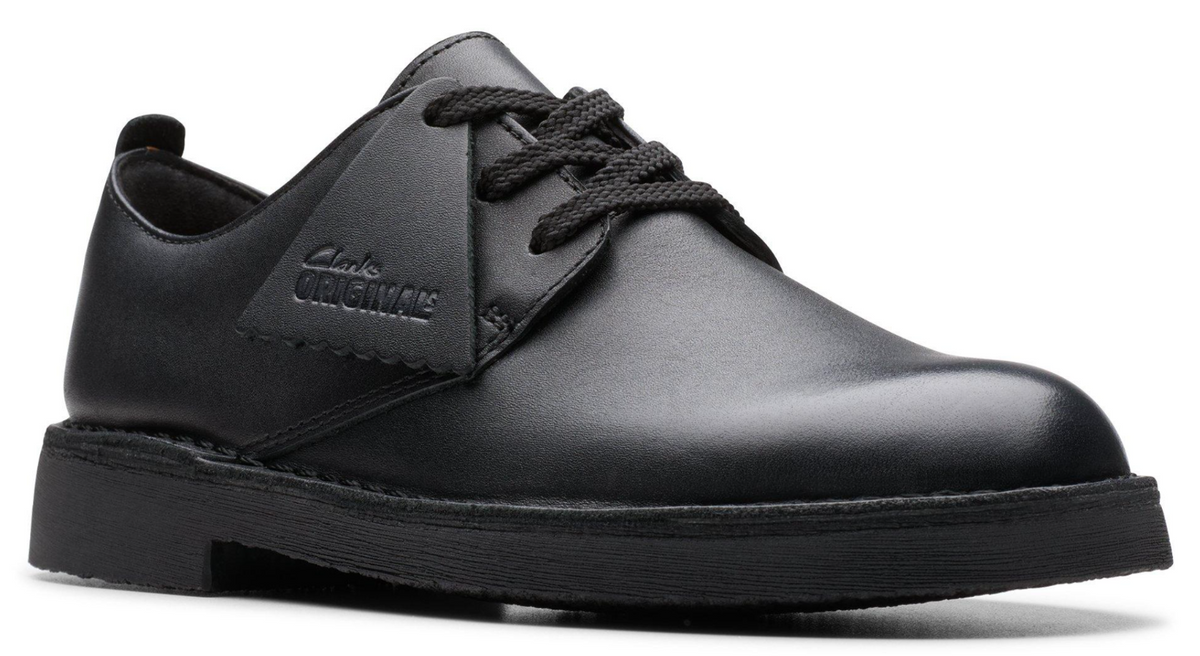 Clarks Originals Desert London Kids' Unisex Black Leather 26177675 — product view 3