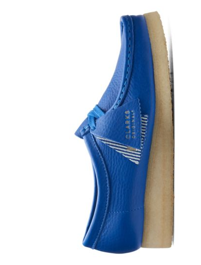 Clarks Originals Wallabee Women's Bright Blue Leather 26174009 — product view 2