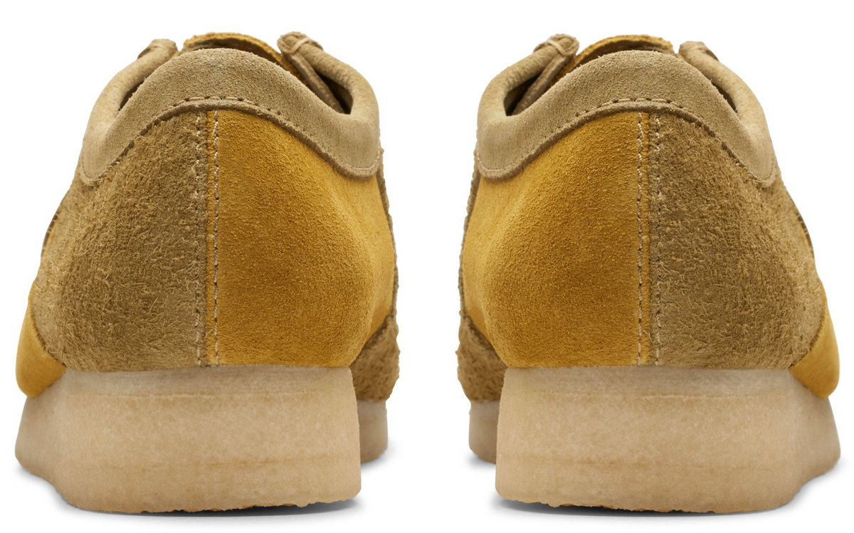 Clarks Originals Wallabee Men's Olive Combi Suede 26175842 — rear view