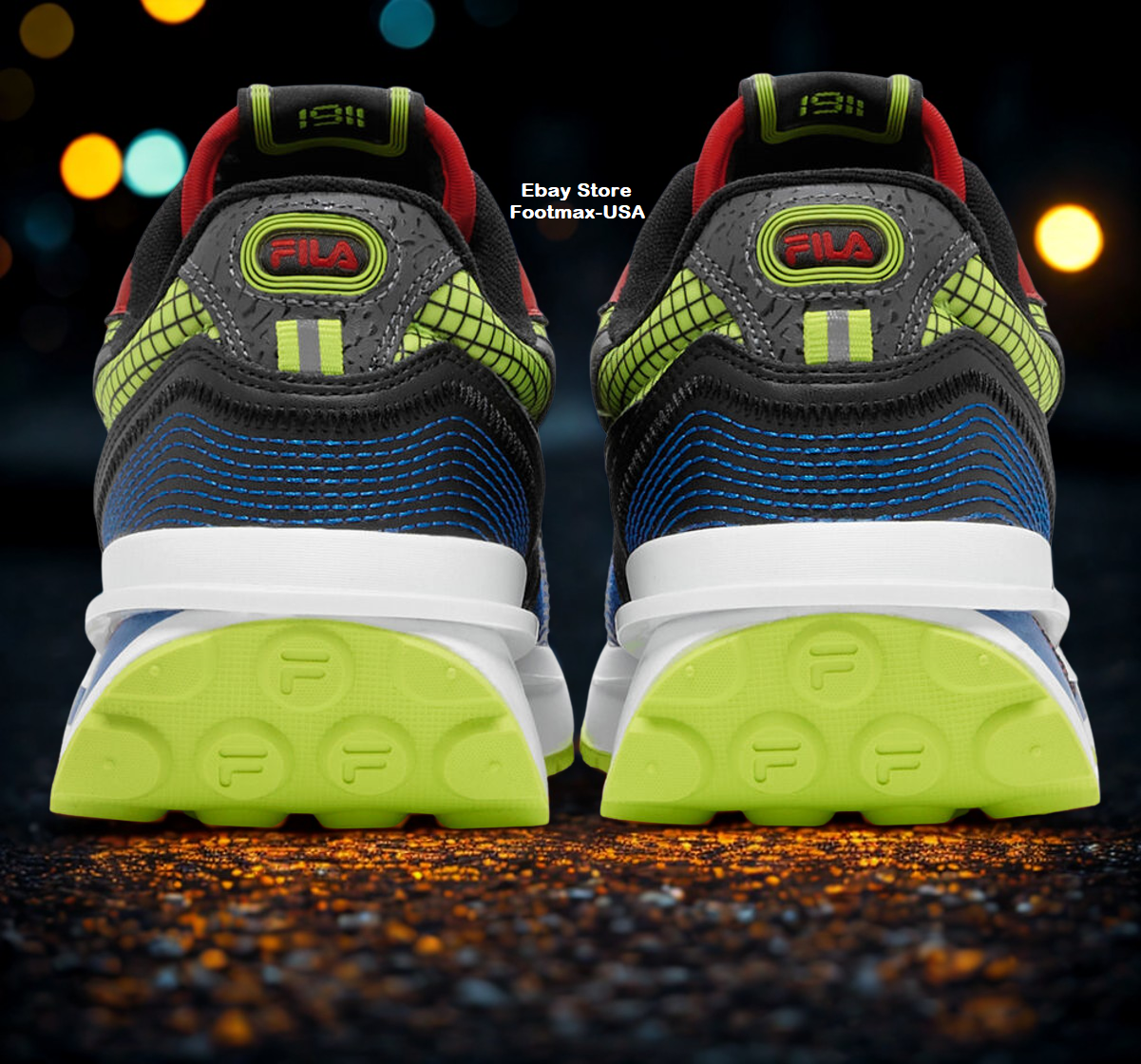 Fila Renno - BLK / PRBL / FRED - 1RM01972-027 β On-Foot Styling