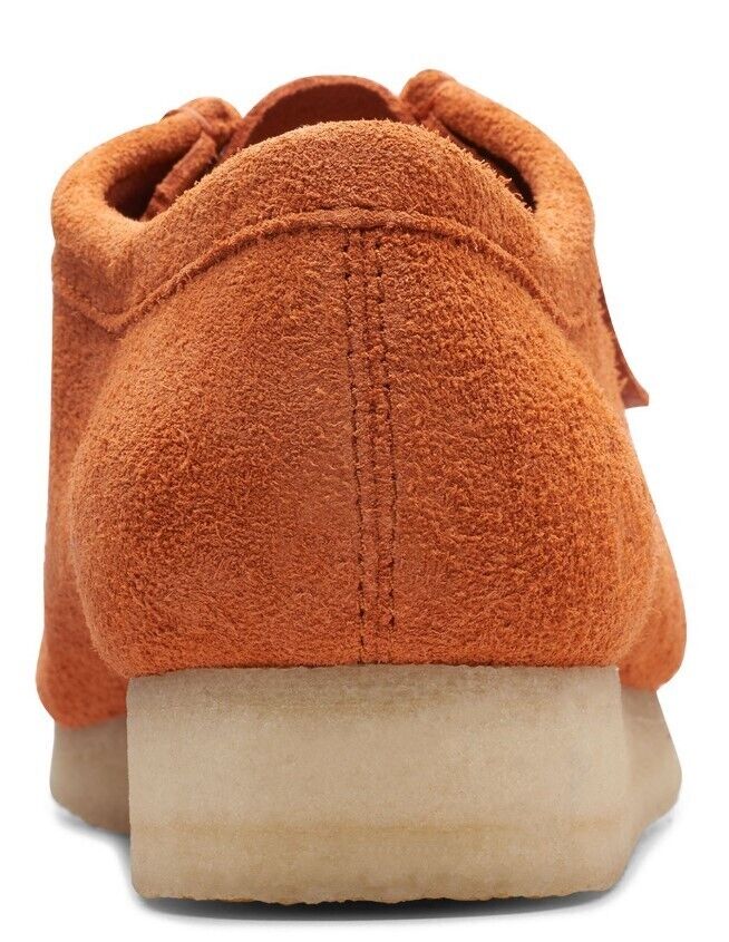 Clarks Originals Wallabee Men's Burnt Orange Suede 26173637 — rear view
