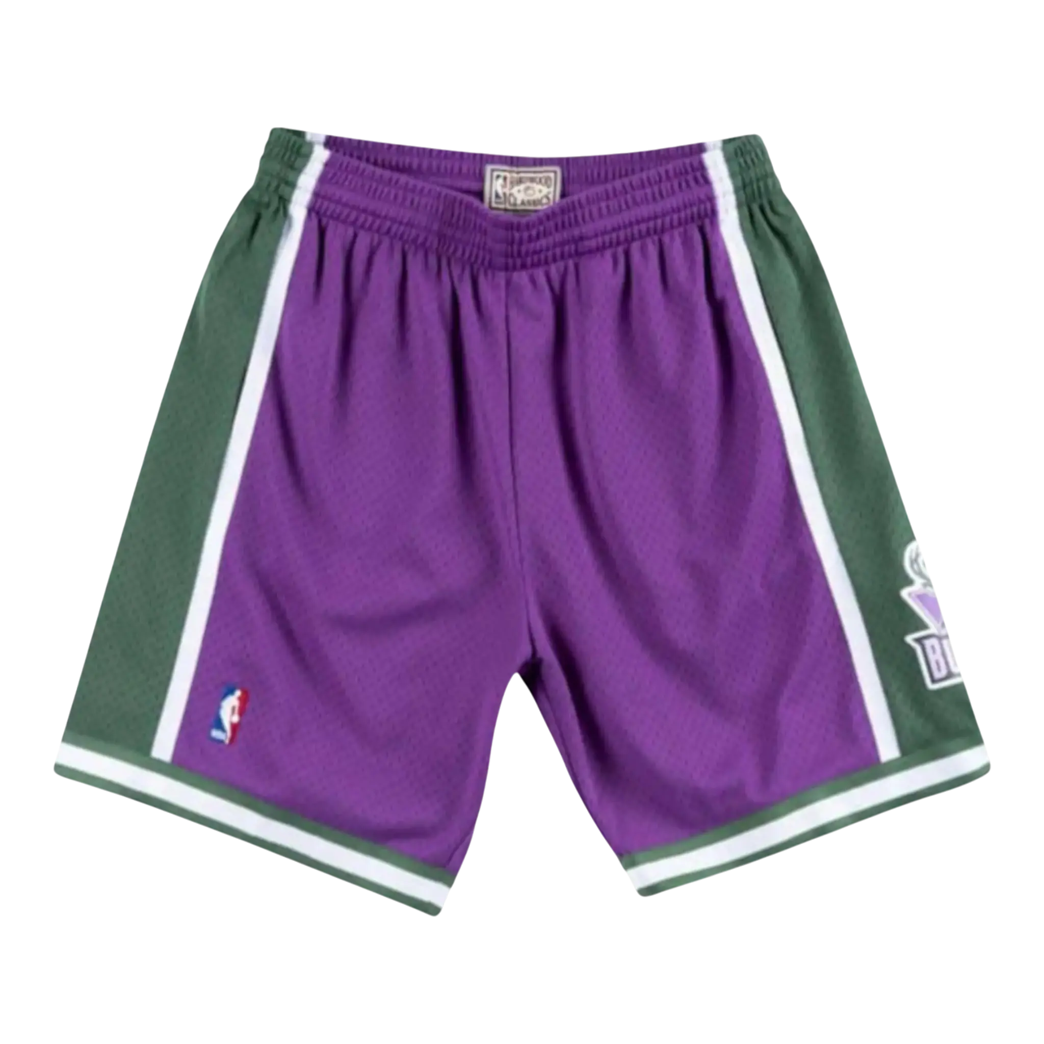 Mitchell & Ness NBA Swingman Milwaukee Bucks Road 2000-01 Men's Shorts — Purple