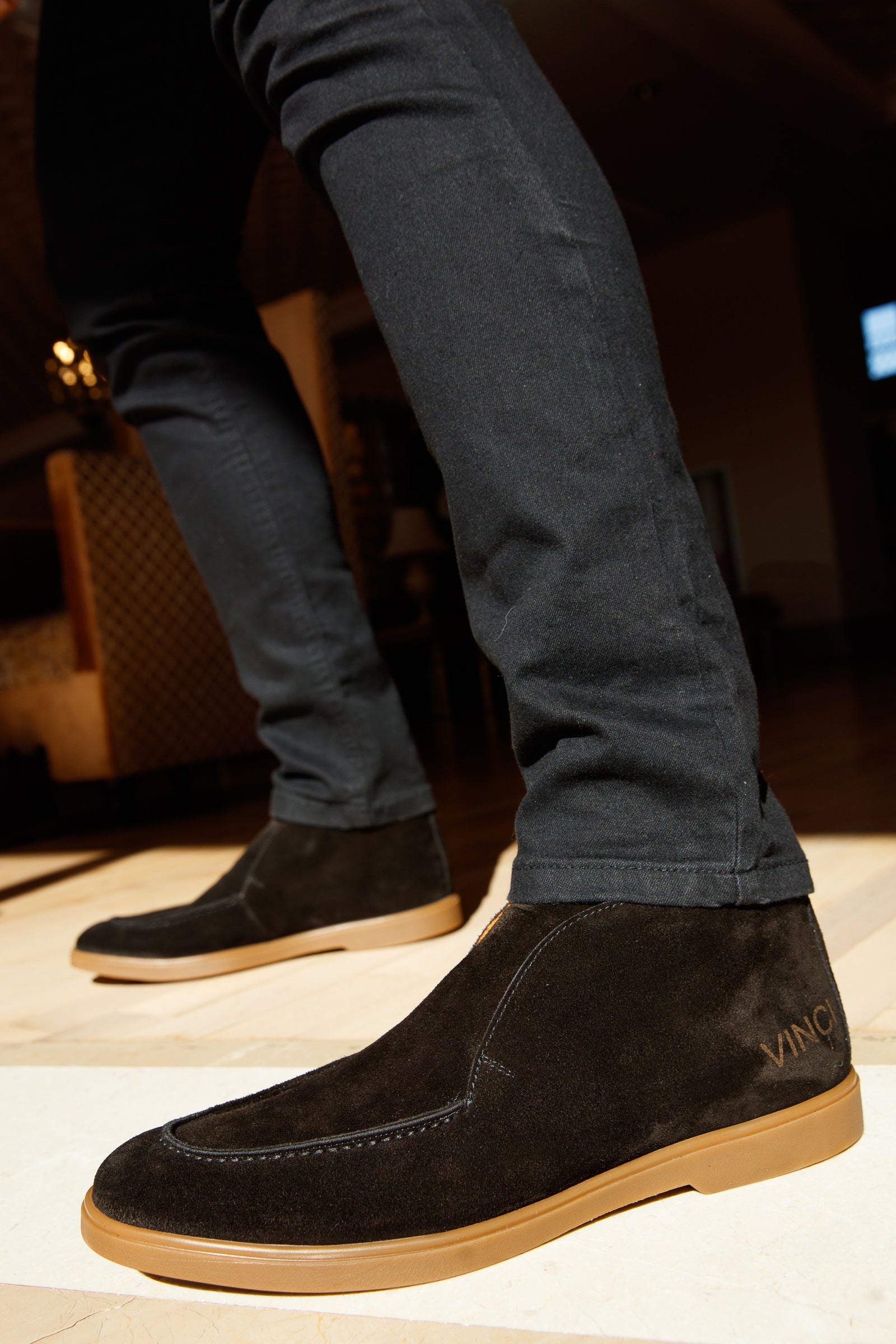 The Belek Black Open Walk Suede Leather Men Boot Final Sale!