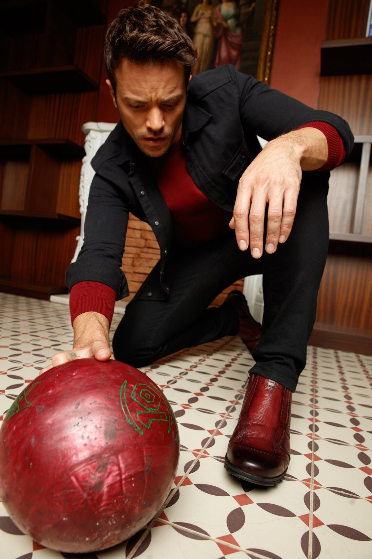 Vinci Leather The Montreal Burgundy Leather Casual Zip-Up Ankle Men Boot – product view 9