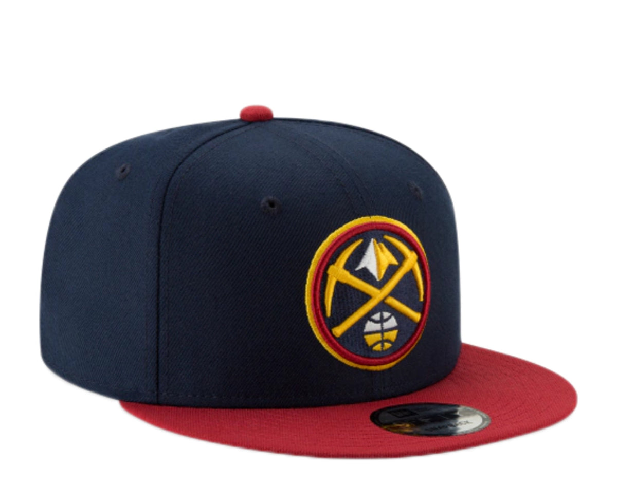 New Era Denver Nuggets 2-Tone OTC 9FIFTY Men's Snapback Hat — Navy/Burgundy