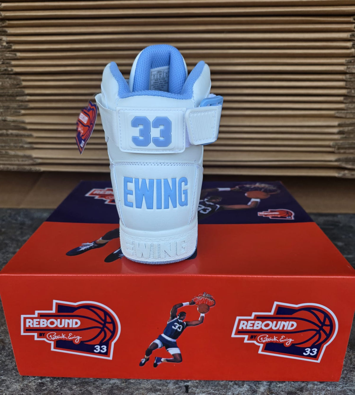 Patrick Ewing 33 Hi Orion Rebound - 1RBE001-411 (White / Caroling Blue) — product view 4