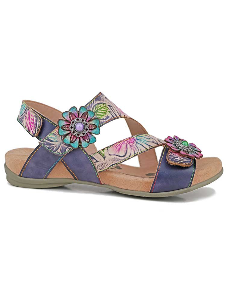 Soleil Boho Leather Sandals – product view 2