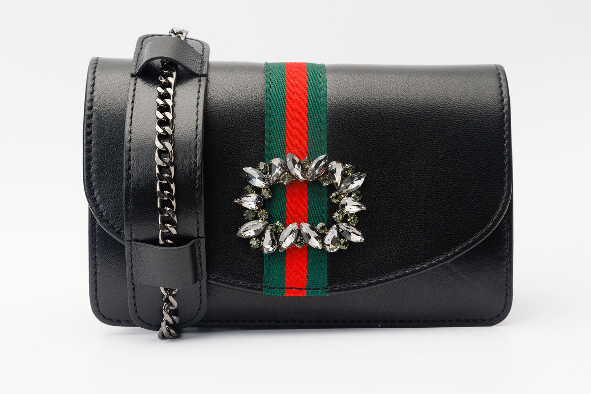 Vinci Leather The Afega Black Leather Handbag