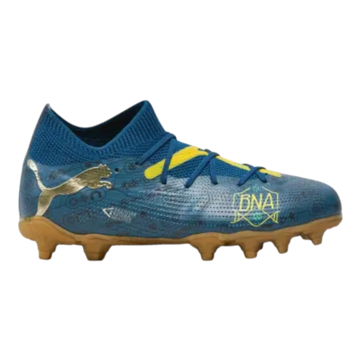 Puma Future 7 Match BNA Youth Football Boots Marine Blue/Pelé Yellow – product view 1