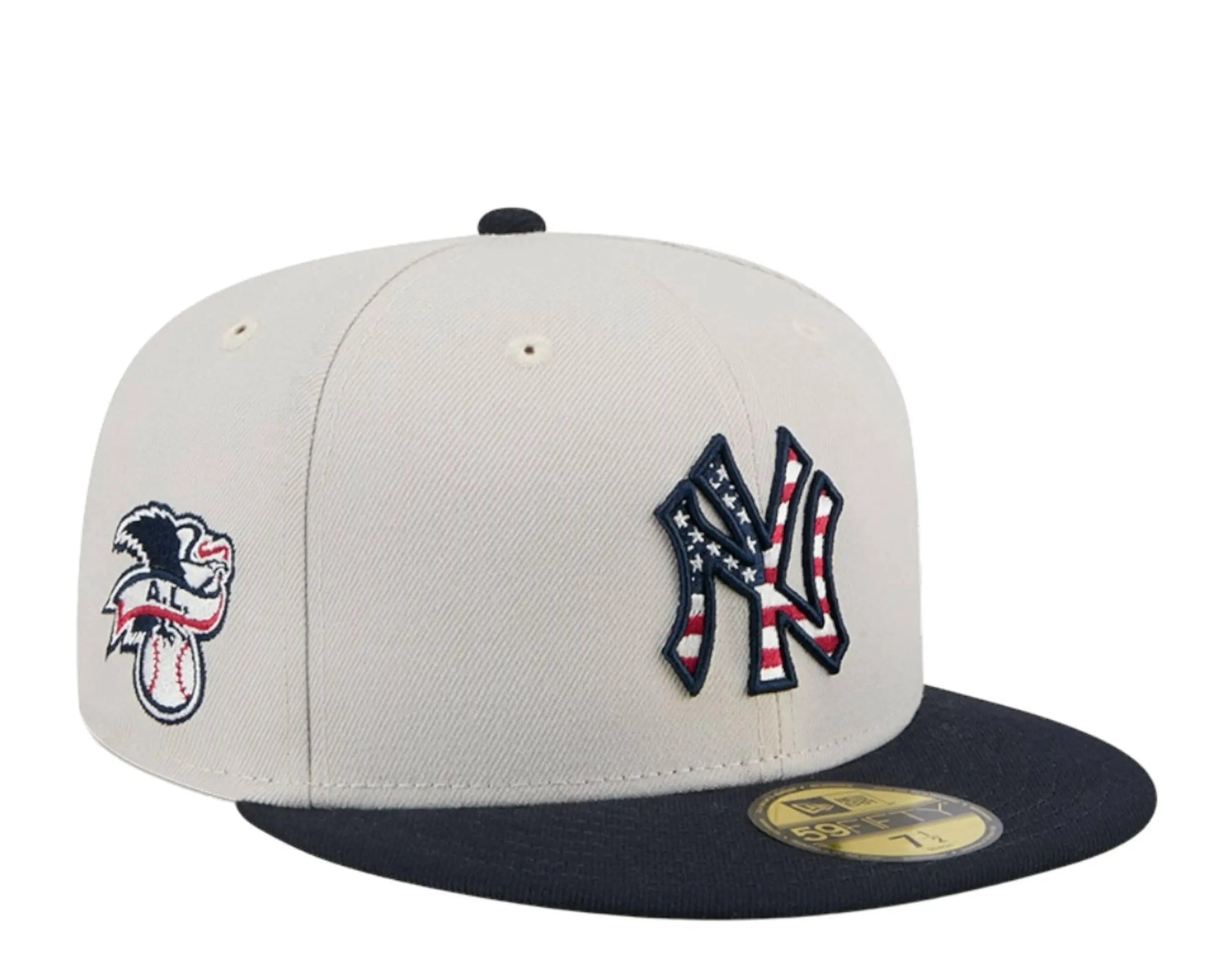 New Era 59Fifty MLB New York Yankees Independence Day 2024 Fitted Hat Gray/Navy