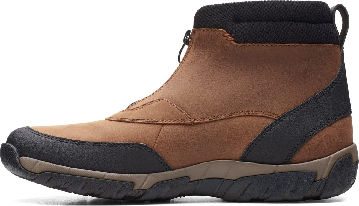 Clarks Grove Zip Ii Men's Dark Tan Leather 26163586 — product view 5