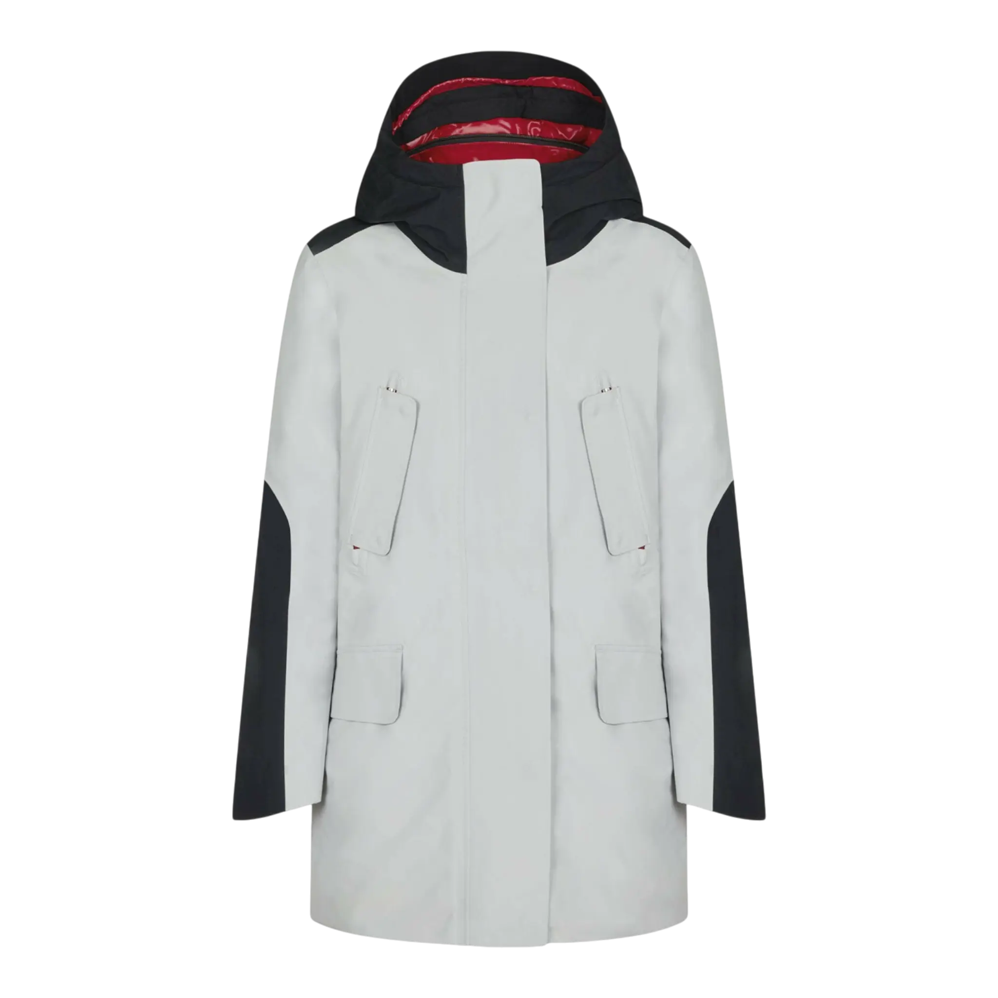 Save The Duck Hero Gore-Tex Hooded Women's Coat — Lunar Grey/Black