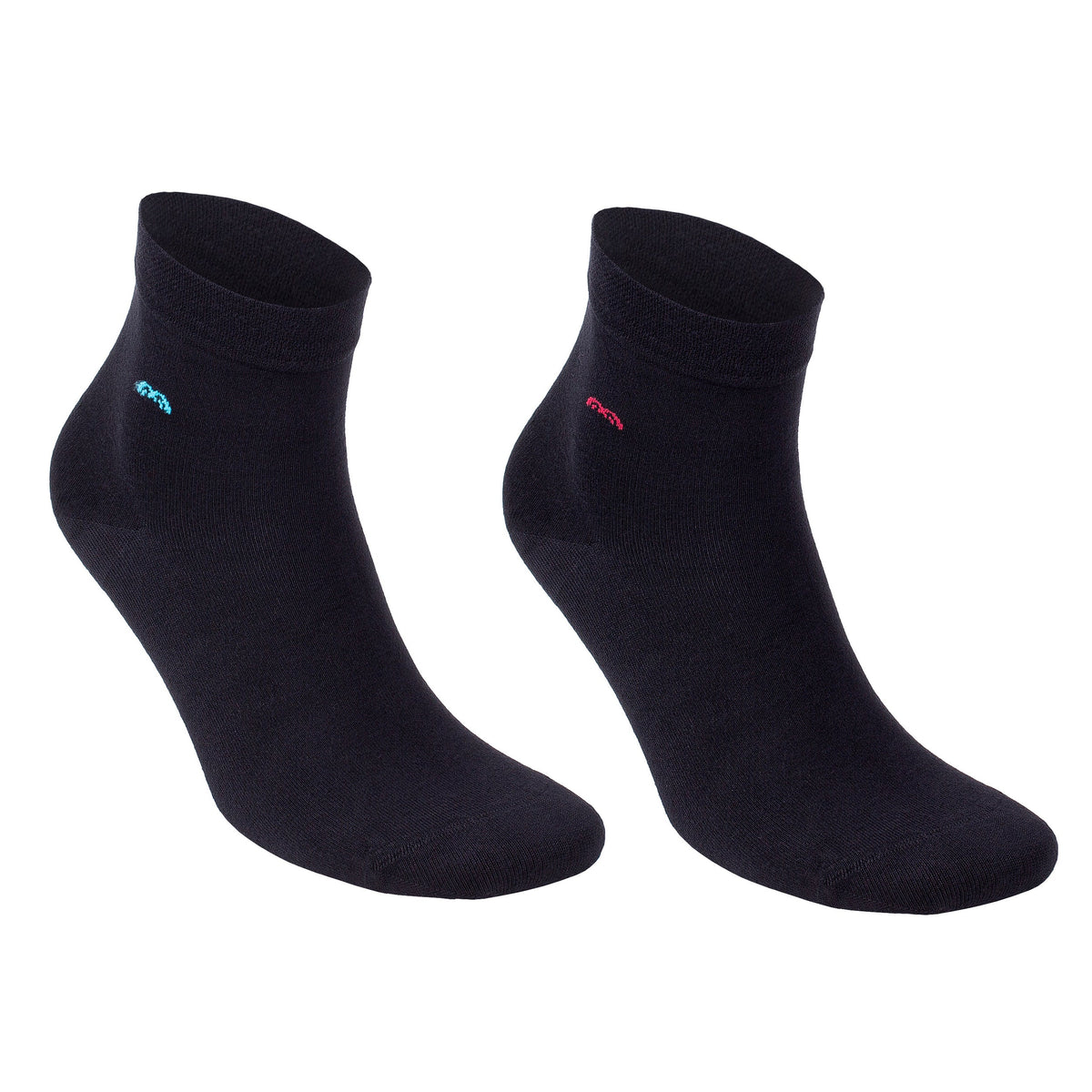 Menβs Bamboo Lightweight Dress Socks 6-Pack, Black & Grey