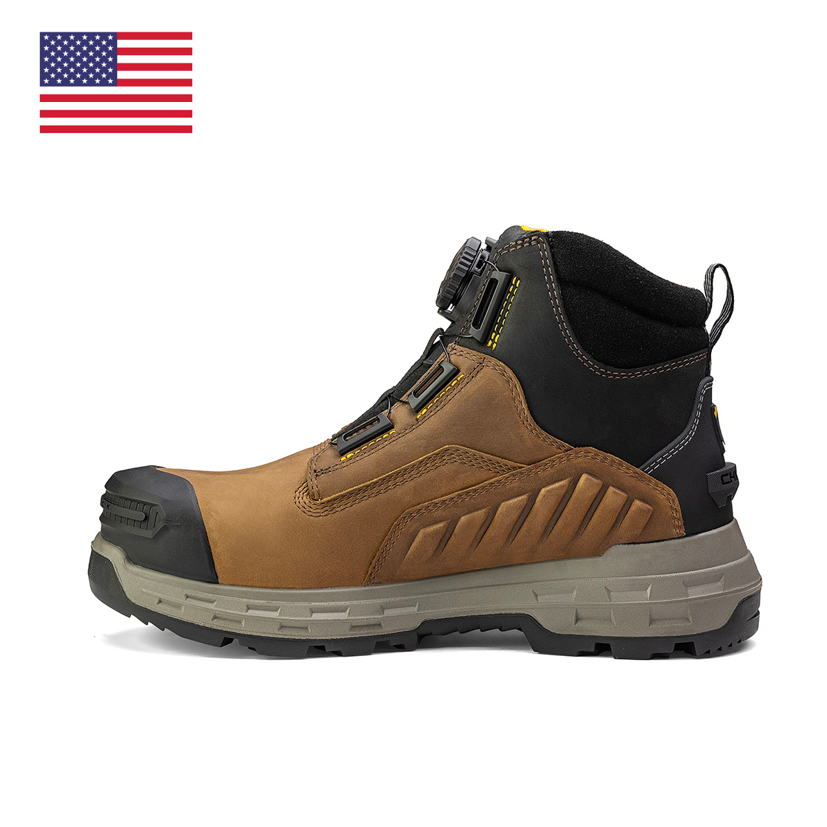 Wildwood 6-inch Composite Toe Turbolace Work Boot Brown Made in USA – product view 2