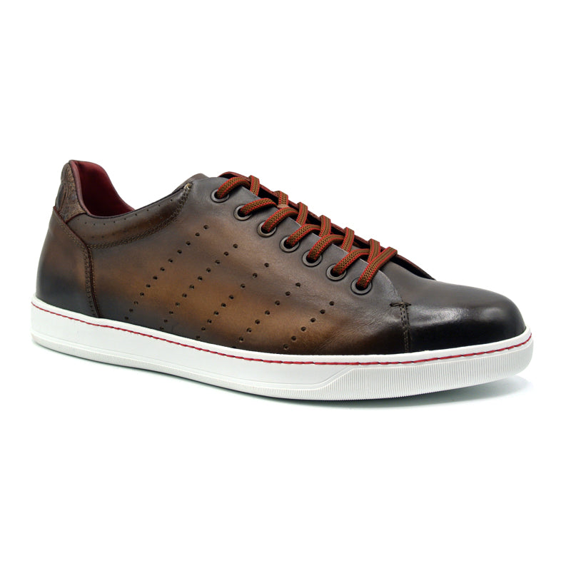 Zelli Italia Men's 65-201-BRN RUSSO Burnished Italian Calfskin - Brown