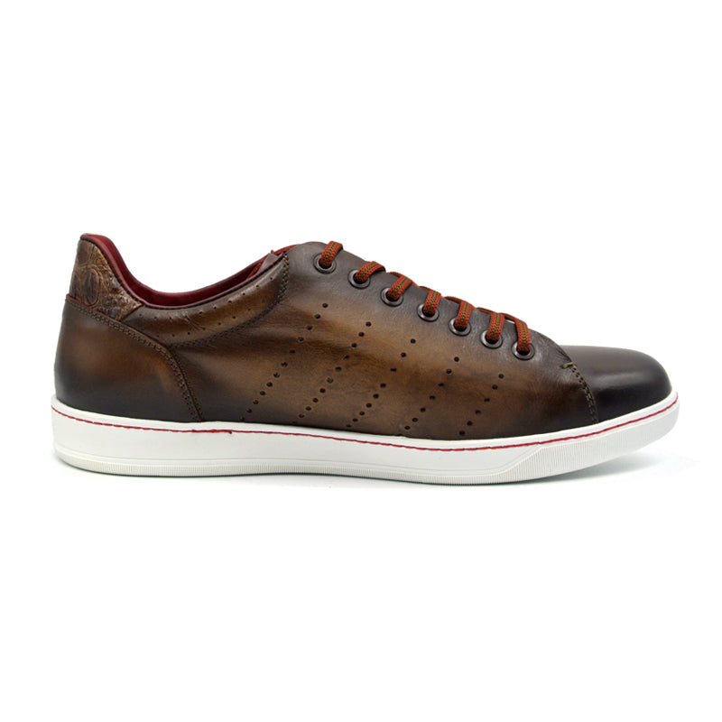 Zelli Italia Men's 65-201-BRN RUSSO Burnished Italian Calfskin - Brown