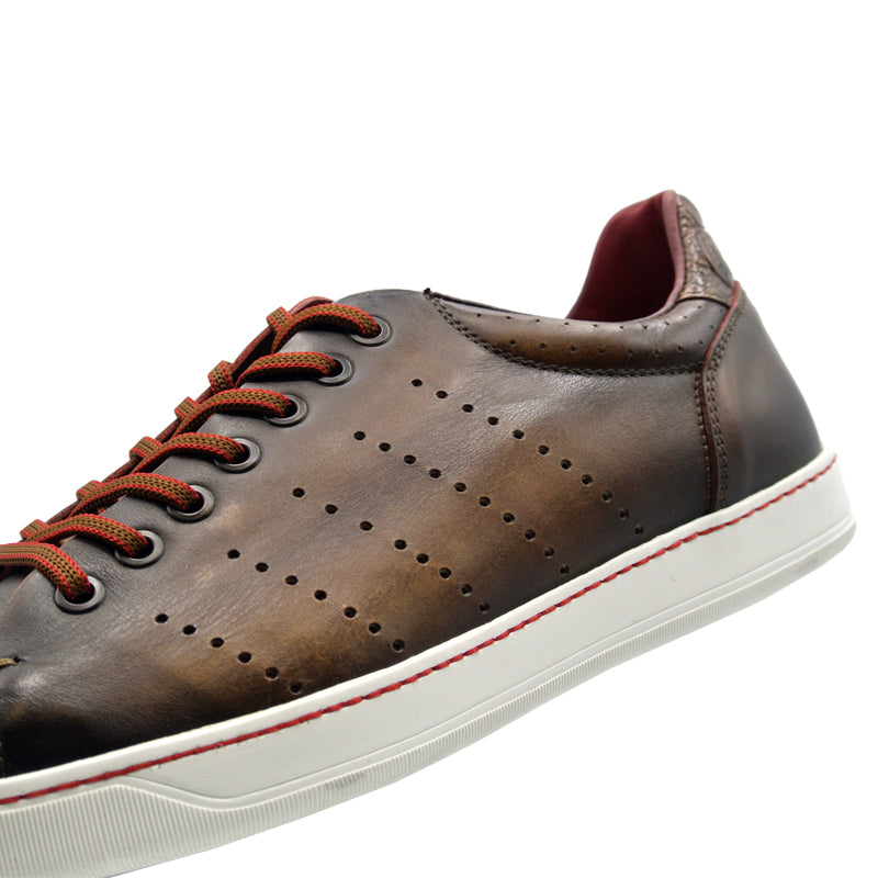 Zelli Italia Men's 65-201-BRN RUSSO Burnished Italian Calfskin - Brown