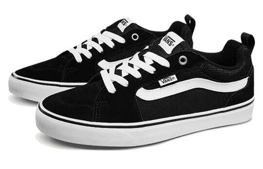 Vans Filmore Men's Sneakers β Black/White Canvas Low-Top