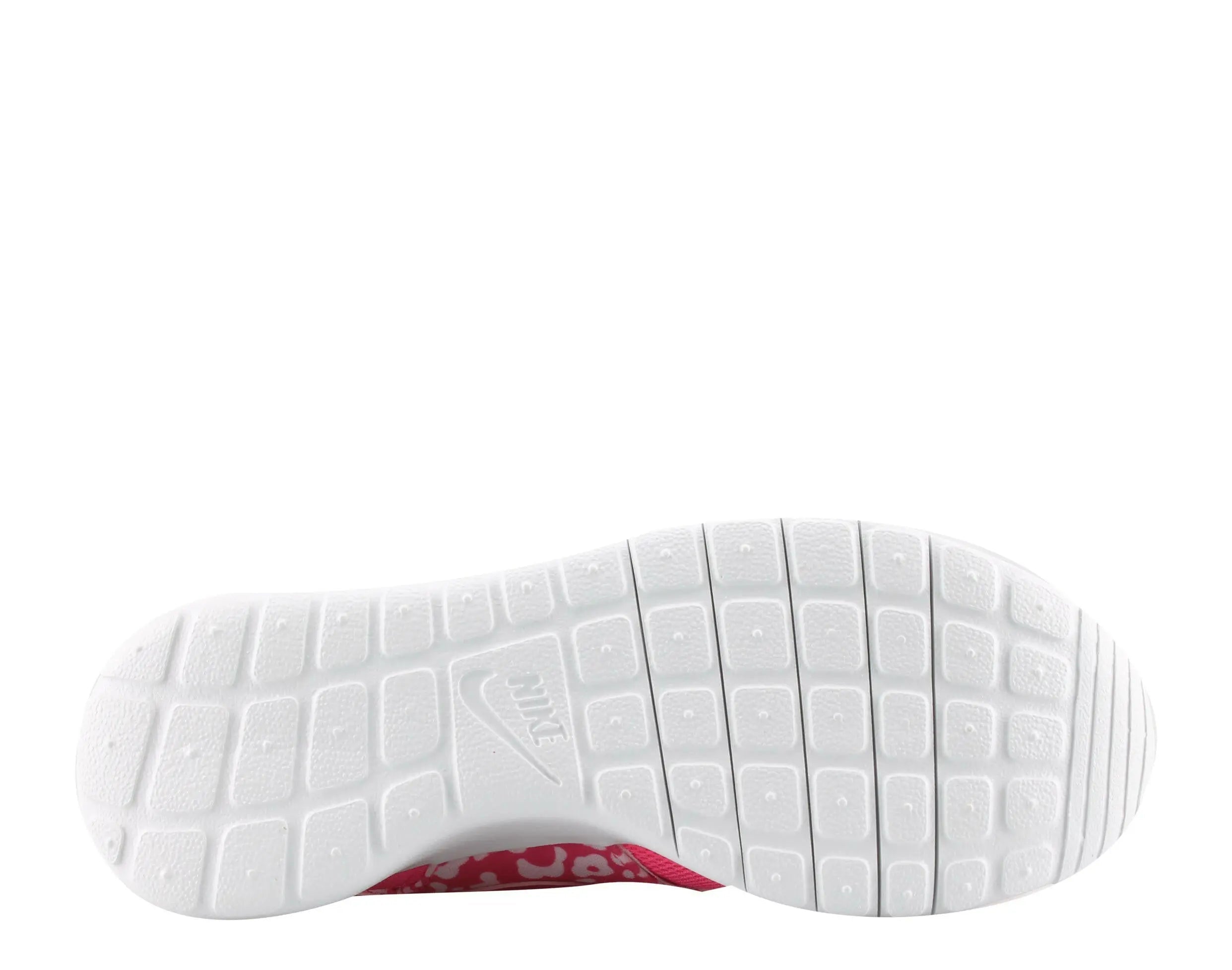 Nike Roshe One Print Big Girls Running Shoes Pink Power/Polarized Pink-Black