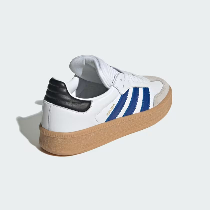 adidas Samba XLG Men's Sneakers — White/Blue Leather Low-Top