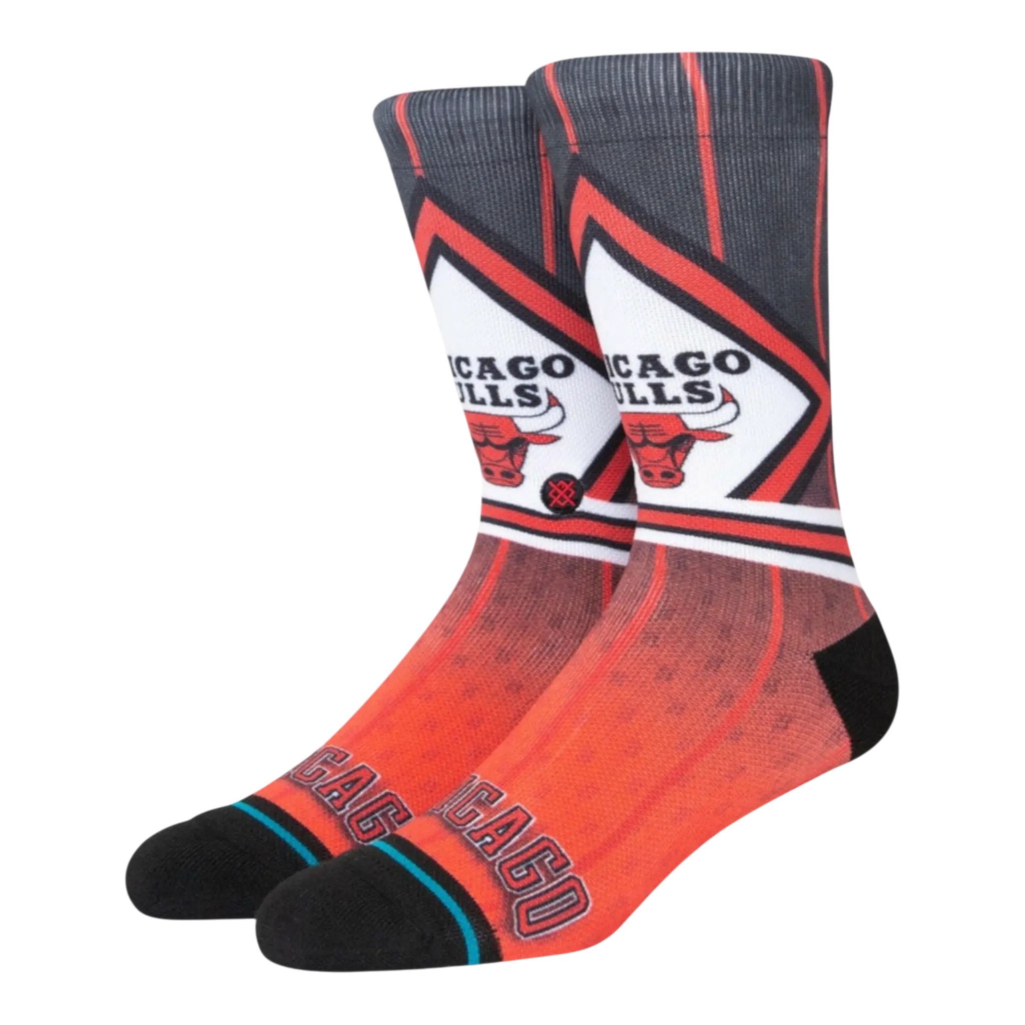 Stance Chicago Bulls Fader Men Crew Socks Black/Red