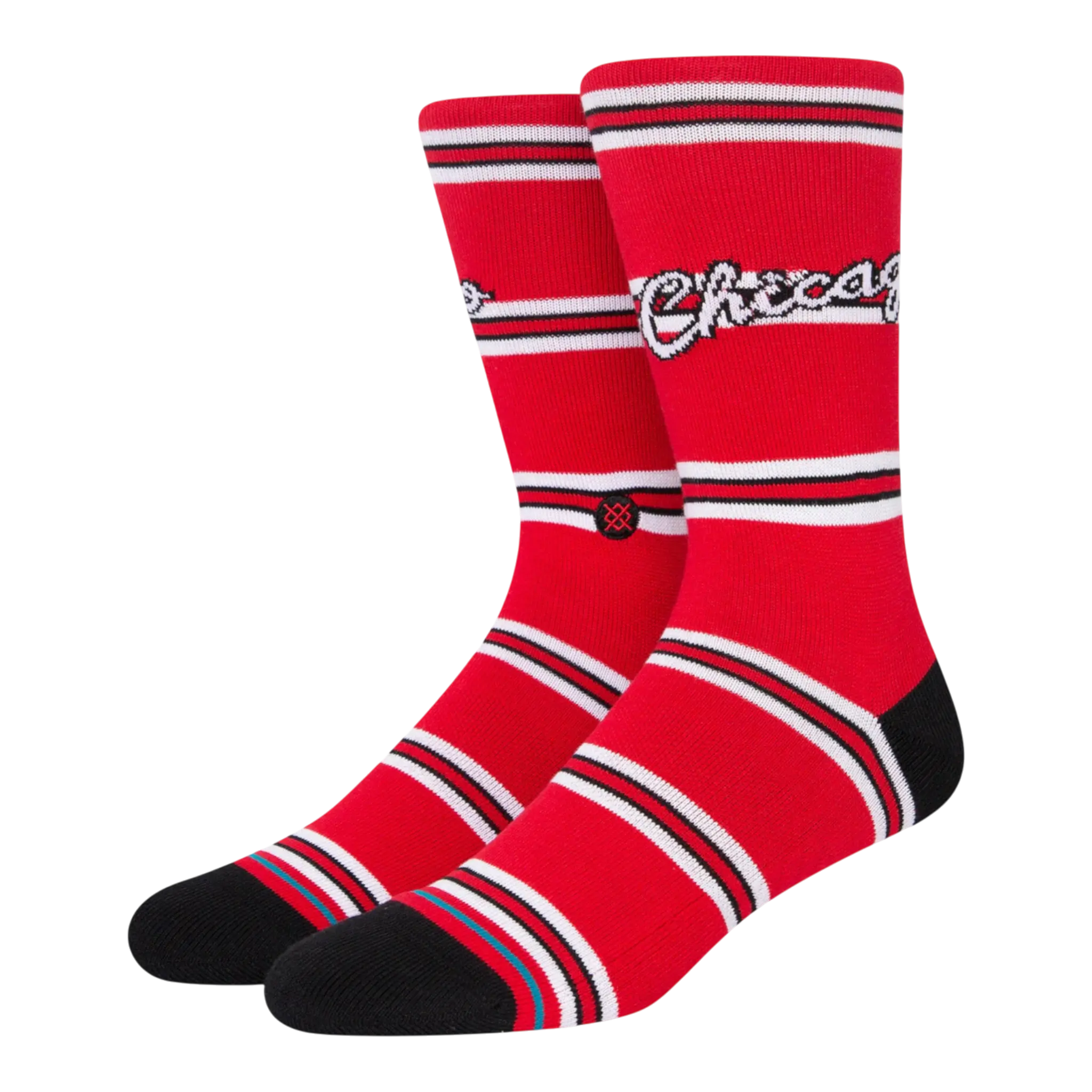 Stance x NBA Classic Bulls Men Crew Socks Red