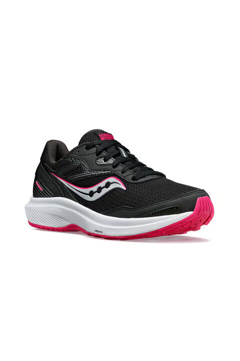 Saucony Cohesion 16 Women's Sneakers — Black/Fuchsia Running