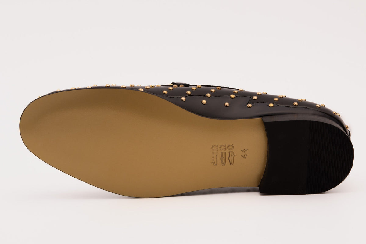 Vinci Leather The Jupiter Shoe Black Spike Leather Bit Dress Loafer Limited Edition Men Shoe – product view 6