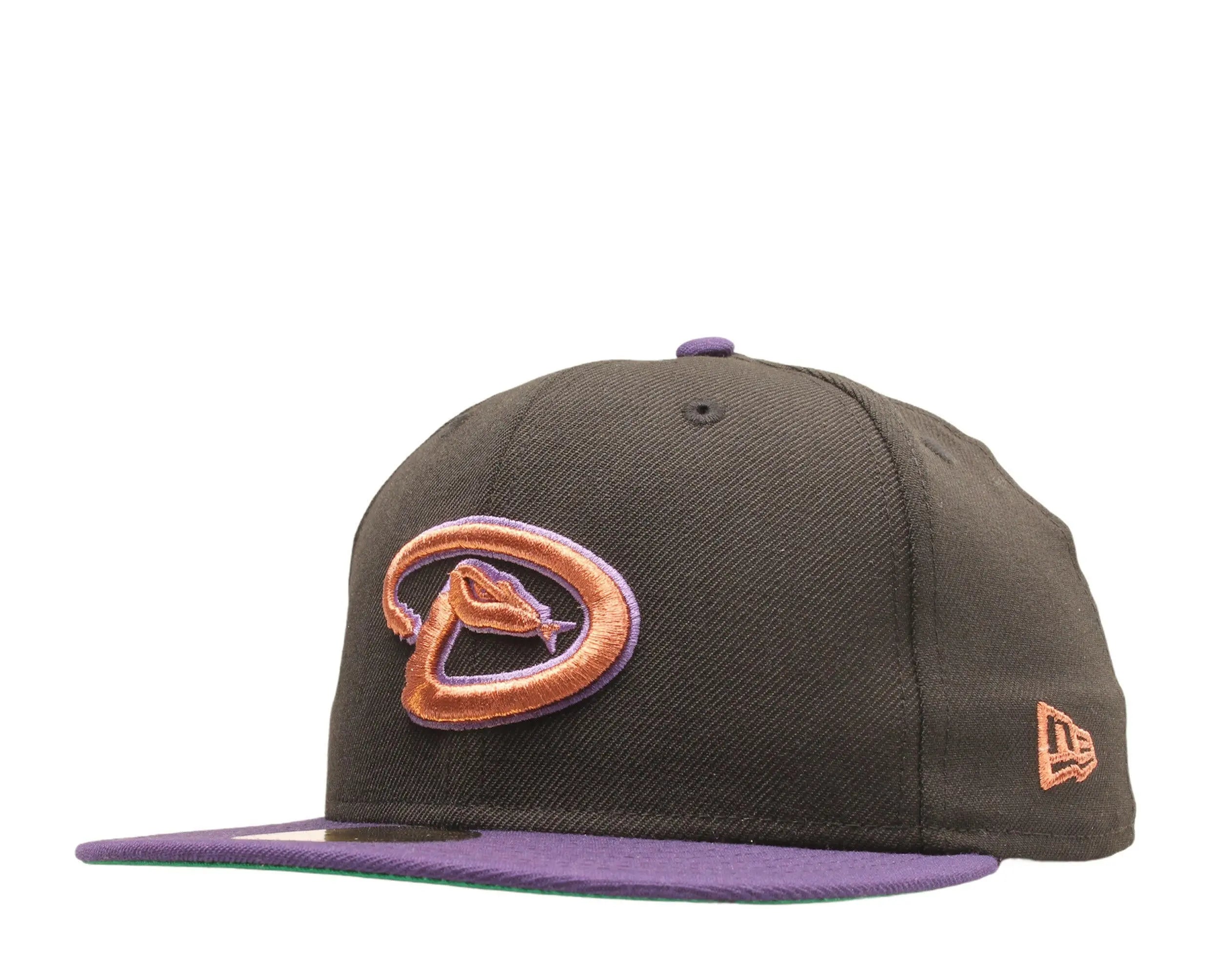 New Era 59Fifty Men Fitted Hat Black Arizona Diamondbacks 2001 World Series Green Undervisor