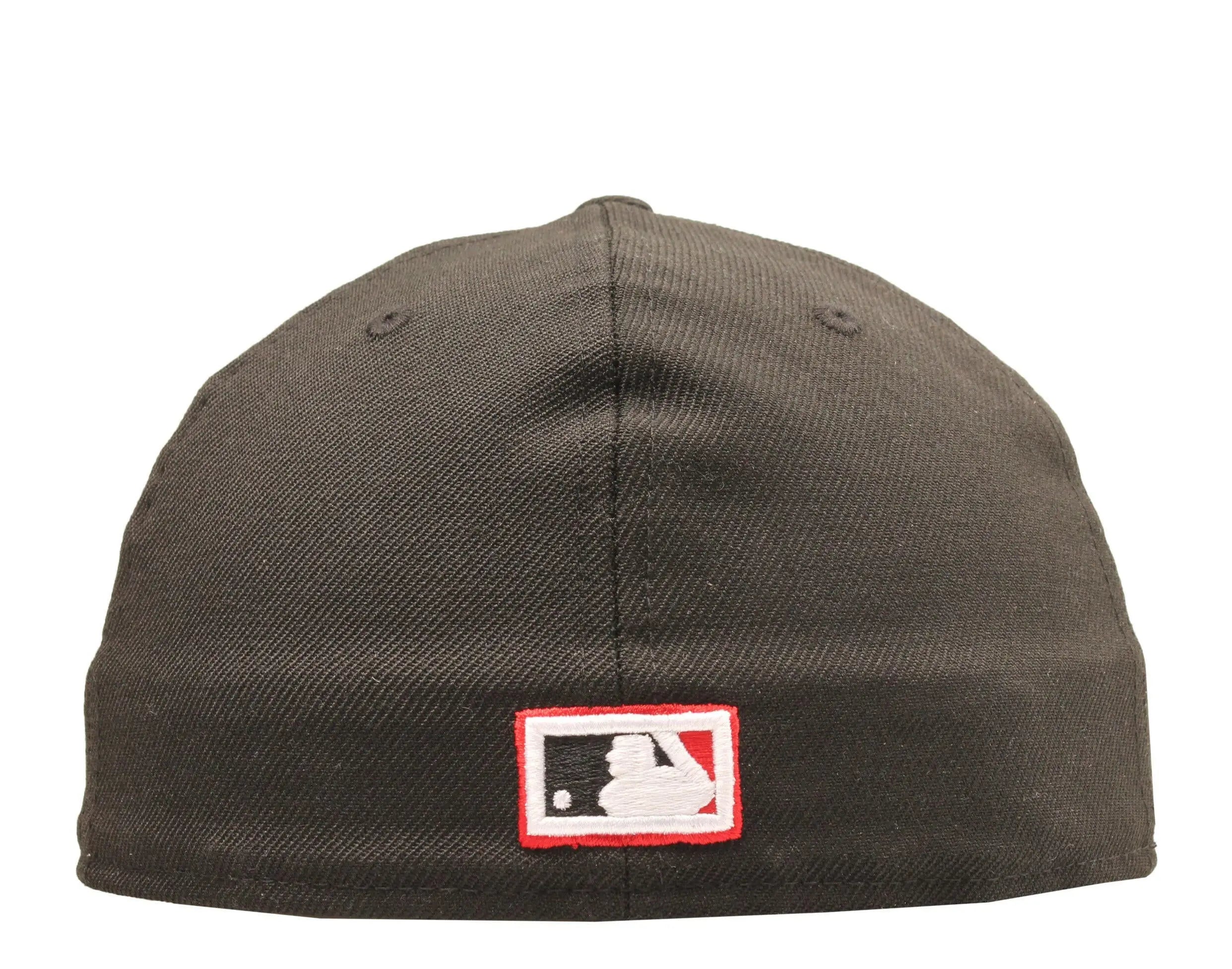 New Era 59Fifty Men Fitted Hat Black Anaheim Angels 2002 World Series Green Undervisor
