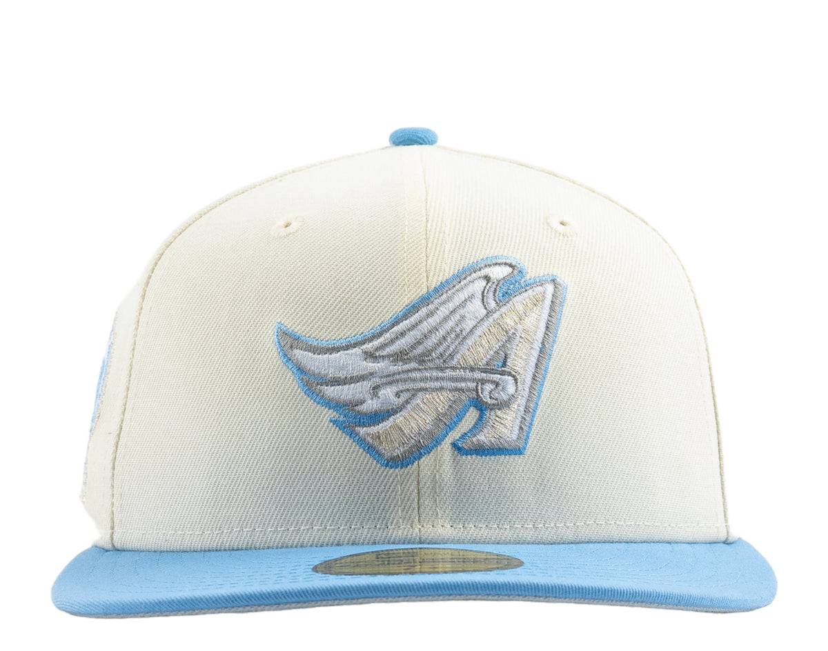 New Era Los Angeles Angels 50th Anniversary Grey Bottom 59FIFTY Men's Fitted Hat — Grey