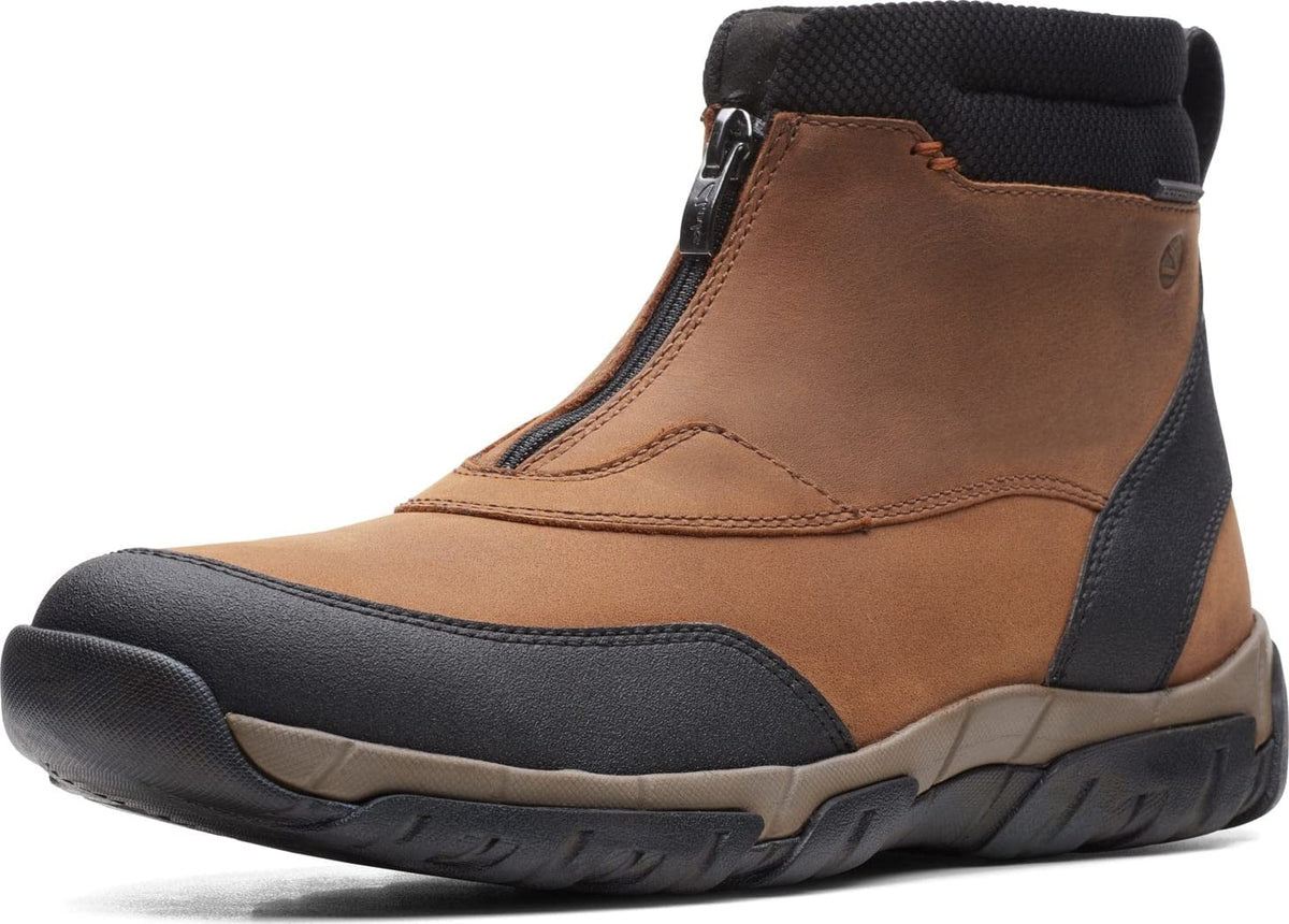 Clarks Grove Zip II Men's Dark Tan Leather 26163586 — product view 2