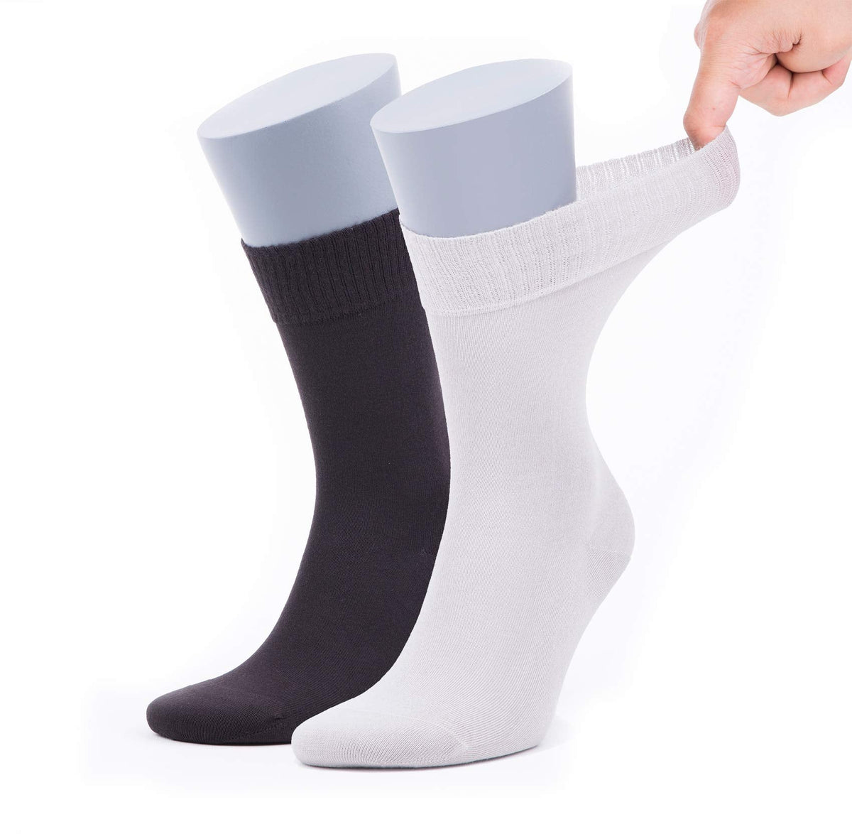 Menβs Bamboo Diabetic Socks 2-Pack - Ultra Thin β product view 6